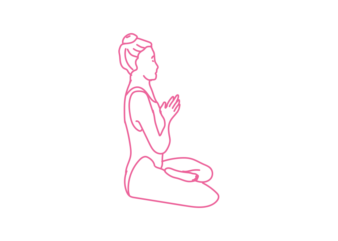 🧘 Минутные задержки дыхания на вдохе в Простой Позе с Молитвенной ...