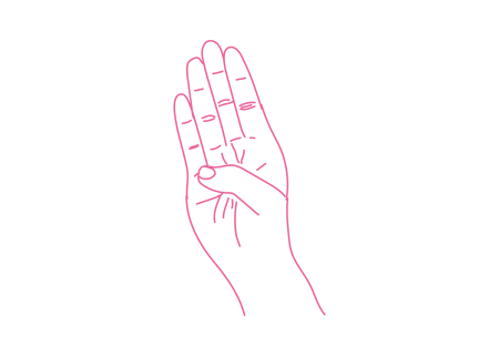 Пальцы у холмов Меркурия Кундалини Йога картинка