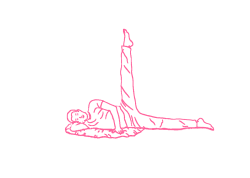 Дыхание лежа на боку с поднятой ногой (3 мин). Упражнение Кундалини Йоги картинка