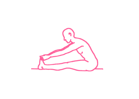 Наклоны вперед из положения сидя (26 раз). Упражнение Кундалини Йоги 1 картинка