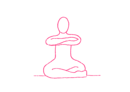 Одноминутное дыхание с ладонями на уровне груди – упражнение Кундалини Йоги картинка