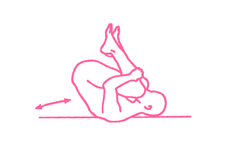 Перекаты на спине вперед-назад (1-3 мин) - упражнение Кундалини Йоги картинка
