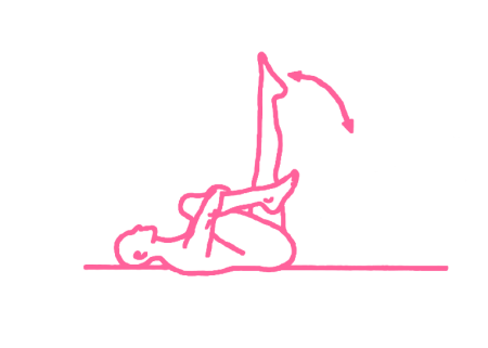 Подъемы ног и прижимания их к груди – упражнение Кундалини Йоги картинка