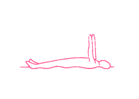 Подъемы рук лежа на спине (вариация) (3 мин). Упражнение Кундалини Йоги 2 картинка