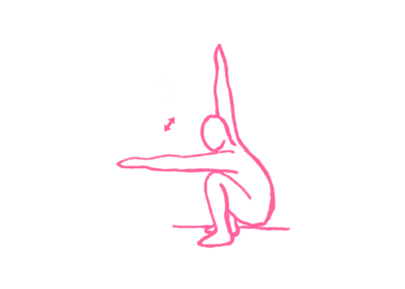 Подъемы рук в Позе Ворона (2 мин) упражнение кундалини йога 2 картинка