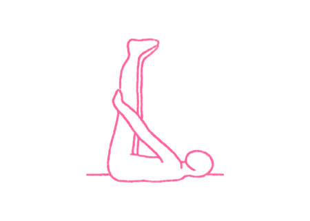 Поднимания и опускания верней части тела лежа на спине с ногами перпендикулярно земле (3 мин) картинка