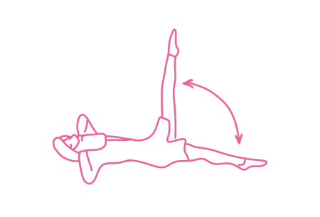 Поочередные подъемы ног на 90 градусов лежа на спине с Замком Венеры за шеей (2 мин) Кундалини Йога картинка