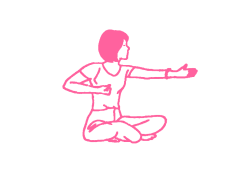 Притягивание кулаков к плечам (1-2 мин). Упражнение Кундалини Йоги картинка
