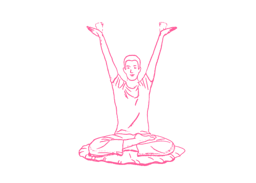 Упражнение «Раскрывание и закрывание ладоней» в Кундалини Йоге картинка