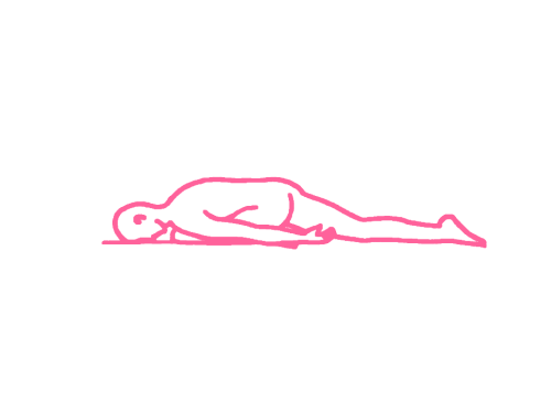 Расслабление лежа на левой ноге (3 мин). Упражнение Кундалини Йоги картинка