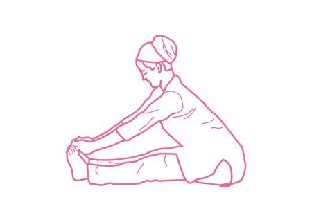 Растягивание позвоночника и надавливание на пальцы ног (2-5 мин). Упражнение Кундалини Йоги картинка