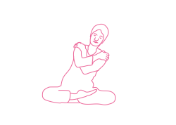 Сгибания в талии со скрещенными руками - Кундалини Йога картинка
