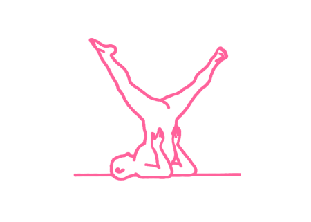 Стойка на плечах с широко раздвинутыми ногами (6 мин). Упражнение Кундалини Йоги картинка