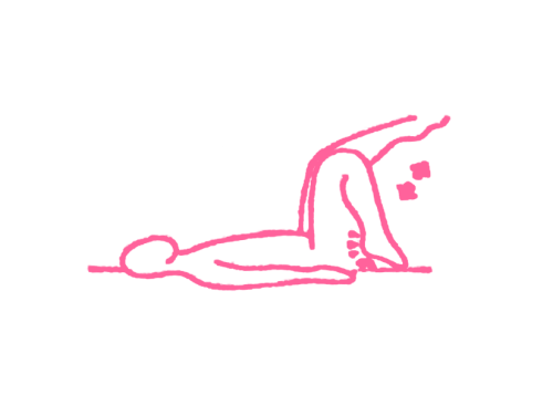 Удары пятками по ягодицам лежа на спине (5,5 мин) - кундалини йога упражнение картинка
